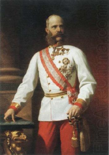 Eugene de Blaas kaiser franz josef l of austria in uniform china oil painting image